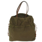 PRADA Shoulder Bag Nylon Khaki  bs10966