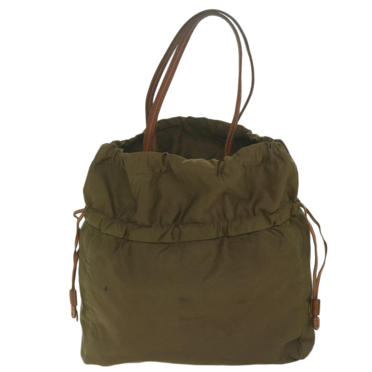 PRADA Shoulder Bag Nylon Khaki  bs10966