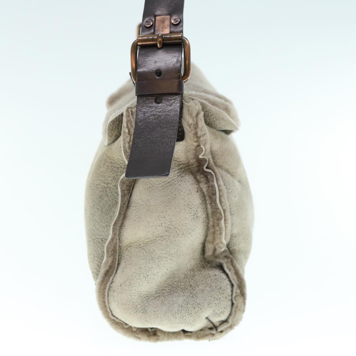 CELINE Hand Bag fur Beige  10981