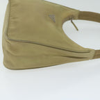 PRADA Hand Bag Nylon Beige  bs10991