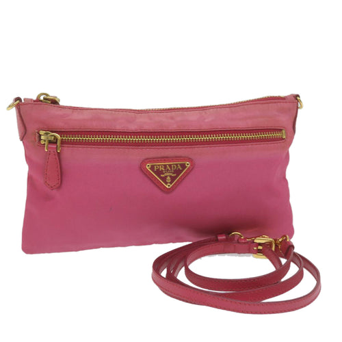 PRADA Shoulder Bag Nylon Pink  bs10992