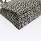 FENDI Zucchino Canvas Mamma Baguette Shoulder Bag Navybs11001