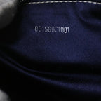 FENDI Zucchino Canvas Mamma Baguette Shoulder Bag Navybs11001