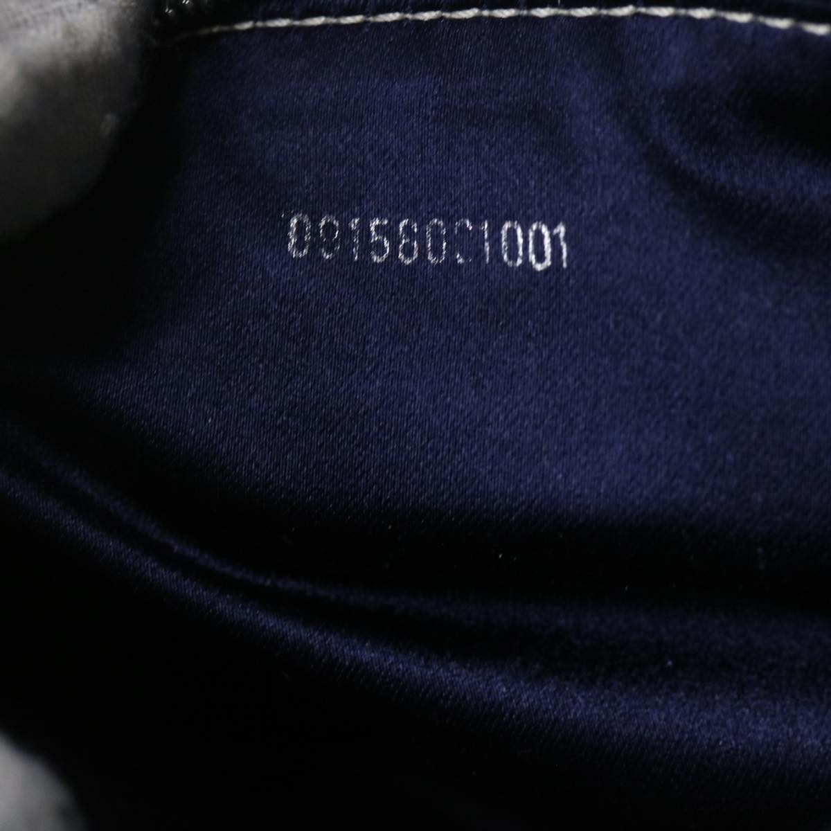 FENDI Zucchino Canvas Mamma Baguette Shoulder Bag Navybs11001