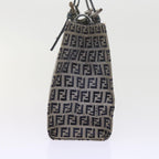 FENDI Zucchino Canvas Mamma Baguette Shoulder Bag Navybs11001