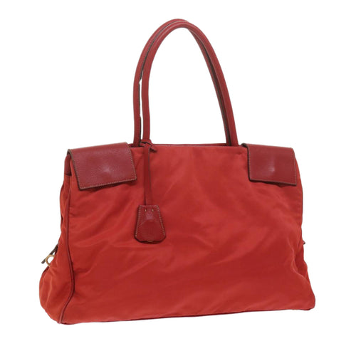 PRADA Hand Bag Nylon Red  bs11015