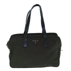 PRADA Hand Bag Nylon Khaki  bs11036