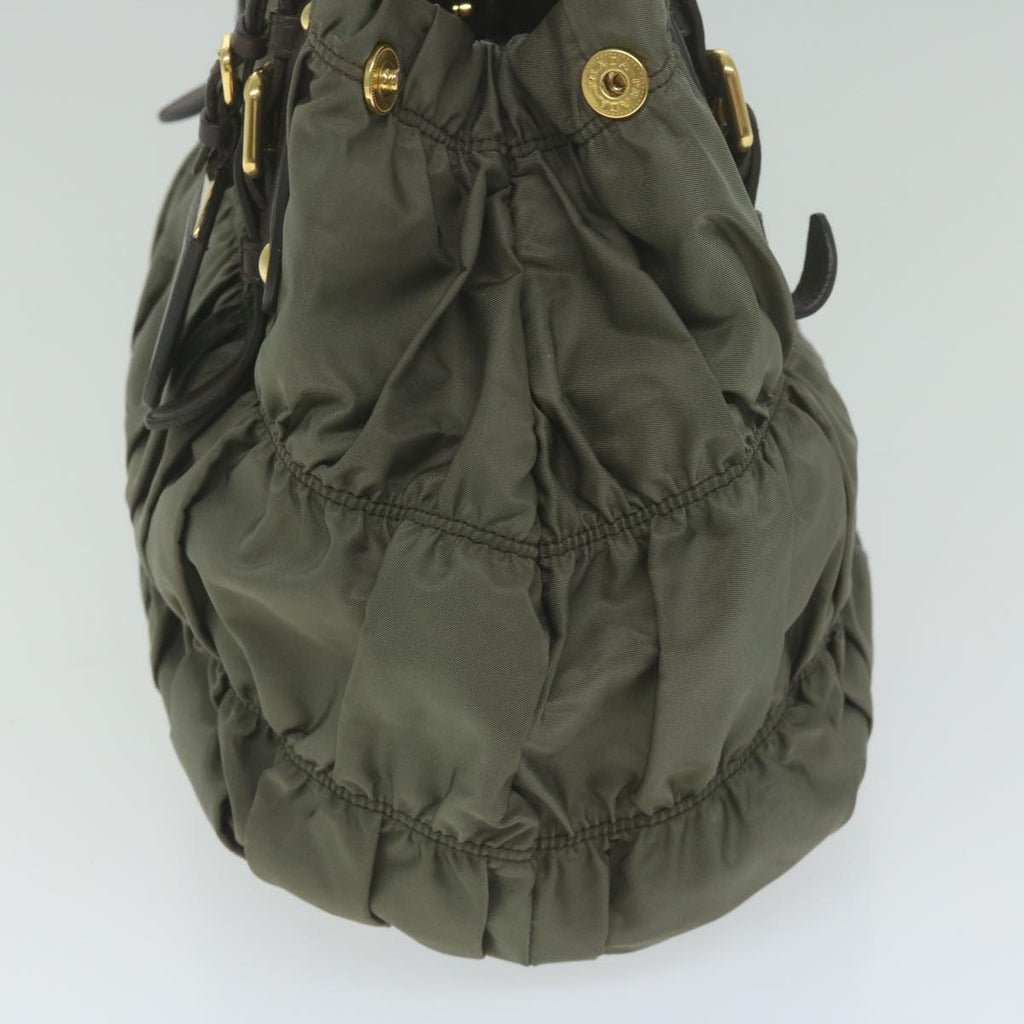 PRADA Hand Bag Nylon 2way Khaki  bs11075