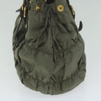 PRADA Hand Bag Nylon 2way Khaki  bs11075