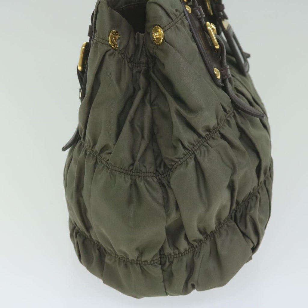 PRADA Hand Bag Nylon 2way Khaki  bs11075