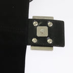 FENDI Mamma Baguette Shoulder Bag Suede Black 2308 26325 089bs11079