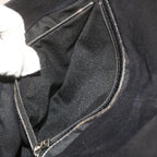 FENDI Mamma Baguette Shoulder Bag Suede Black 2308 26325 089bs11079