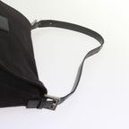 FENDI Mamma Baguette Shoulder Bag Suede Black 2308 26325 089bs11079