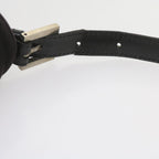 FENDI Mamma Baguette Shoulder Bag Suede Black 2308 26325 089bs11079