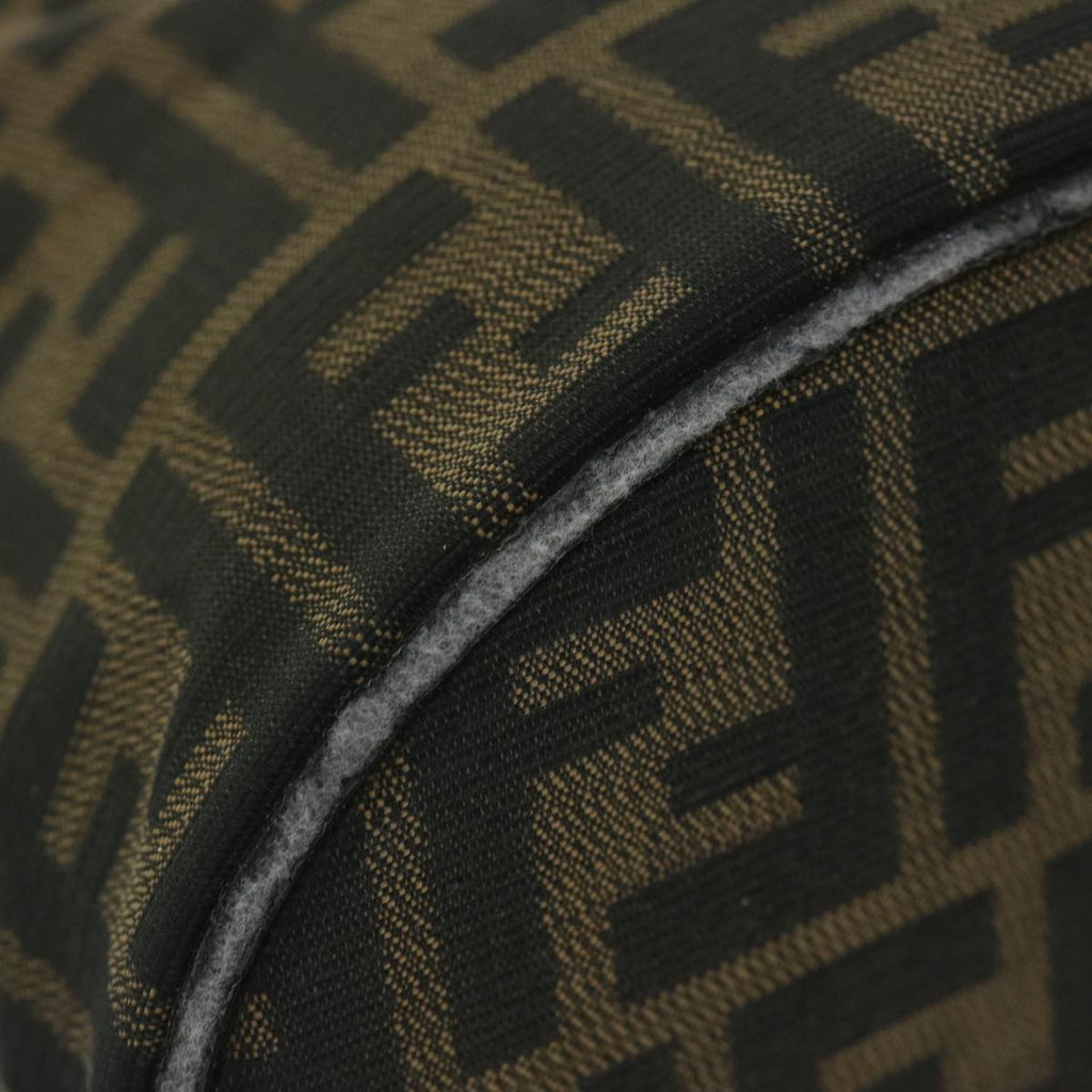 FENDI Zucca Canvas Vanity Cosmetic Pouch Black Brownbs11154