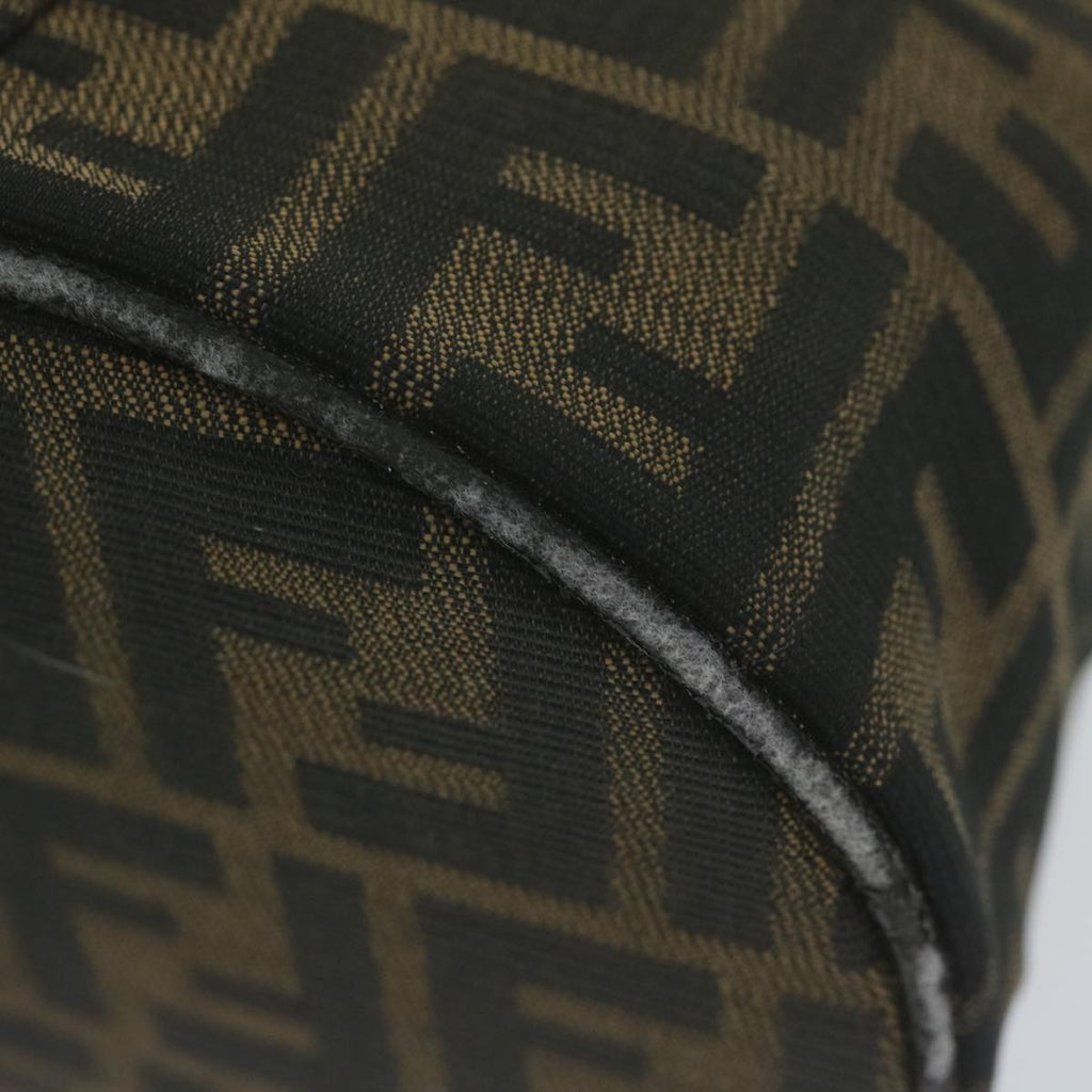 FENDI Zucca Canvas Vanity Cosmetic Pouch Black Brownbs11154
