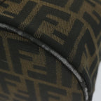 FENDI Zucca Canvas Vanity Cosmetic Pouch Black Brownbs11154