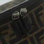 FENDI Zucca Canvas Vanity Cosmetic Pouch Black Brownbs11154
