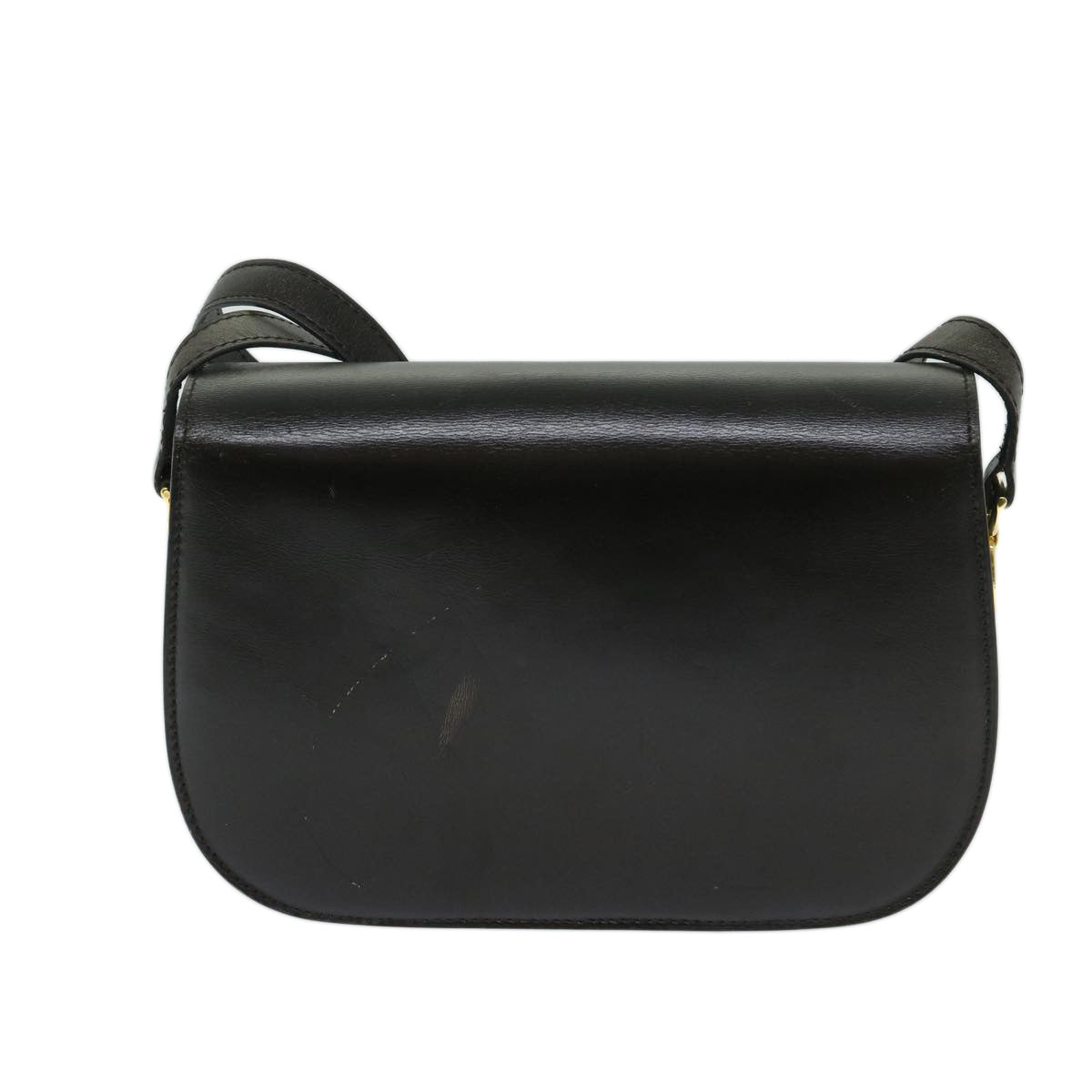 CELINE Shoulder Bag Leather Brown  11189