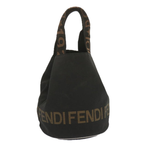 FENDI Hand Bag Canvas Black 2321 26526 098bs11262