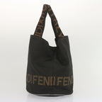 FENDI Hand Bag Canvas Black 2321 26526 098bs11262