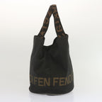FENDI Hand Bag Canvas Black 2321 26526 098bs11262