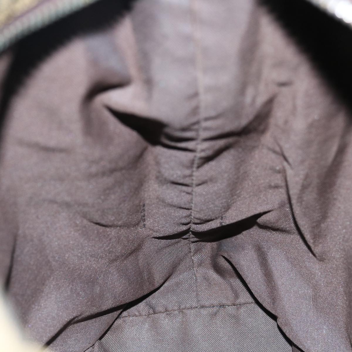 FENDI Zucca Canvas Shoulder Bag Black Brownbs11305