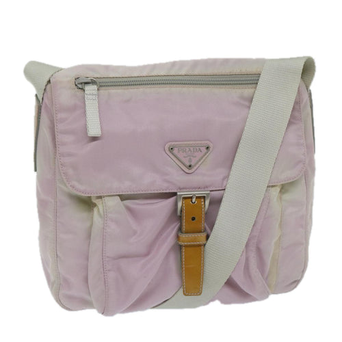 PRADA Shoulder Bag Nylon Pink  bs11377