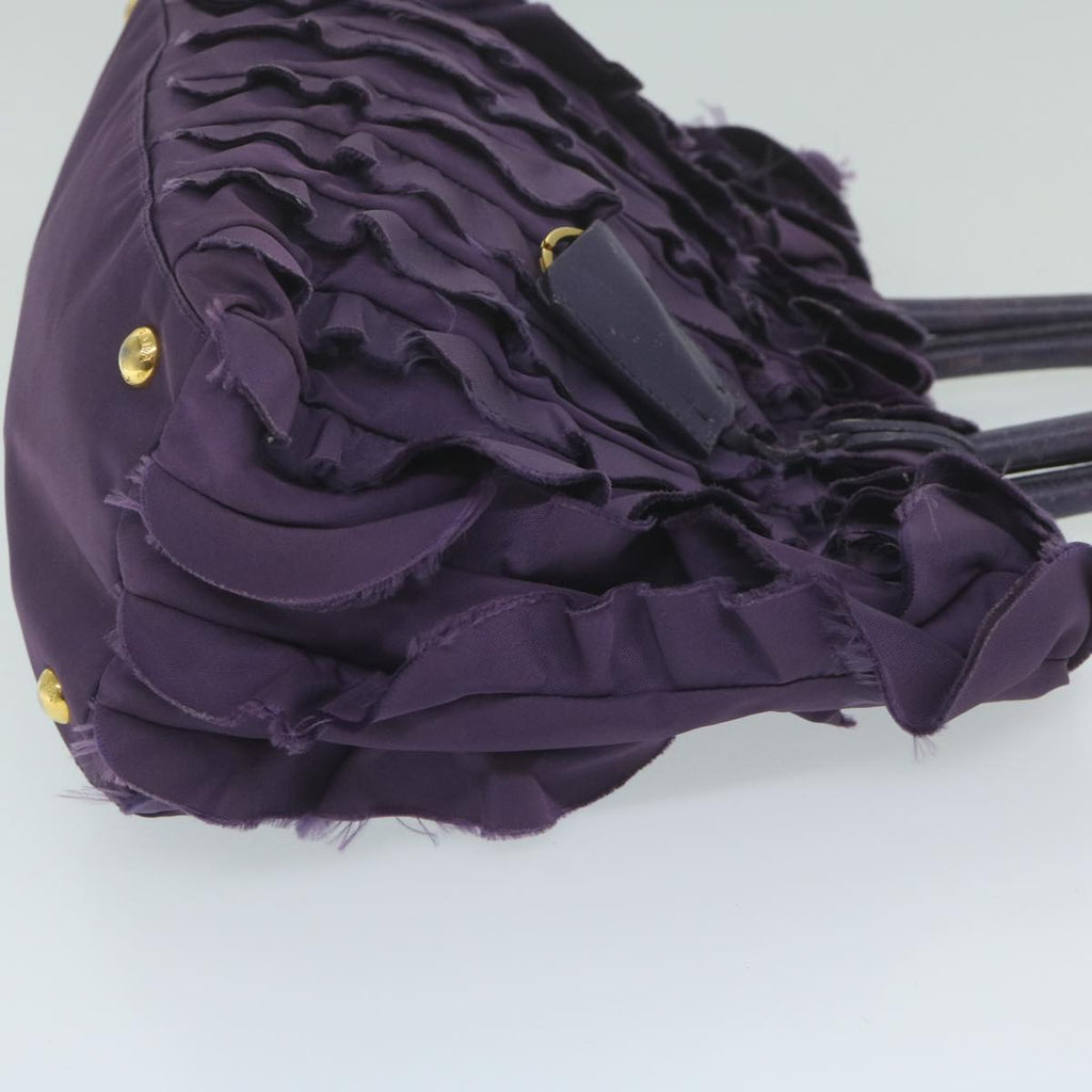 PRADA Hand Bag Nylon Purple  bs11378