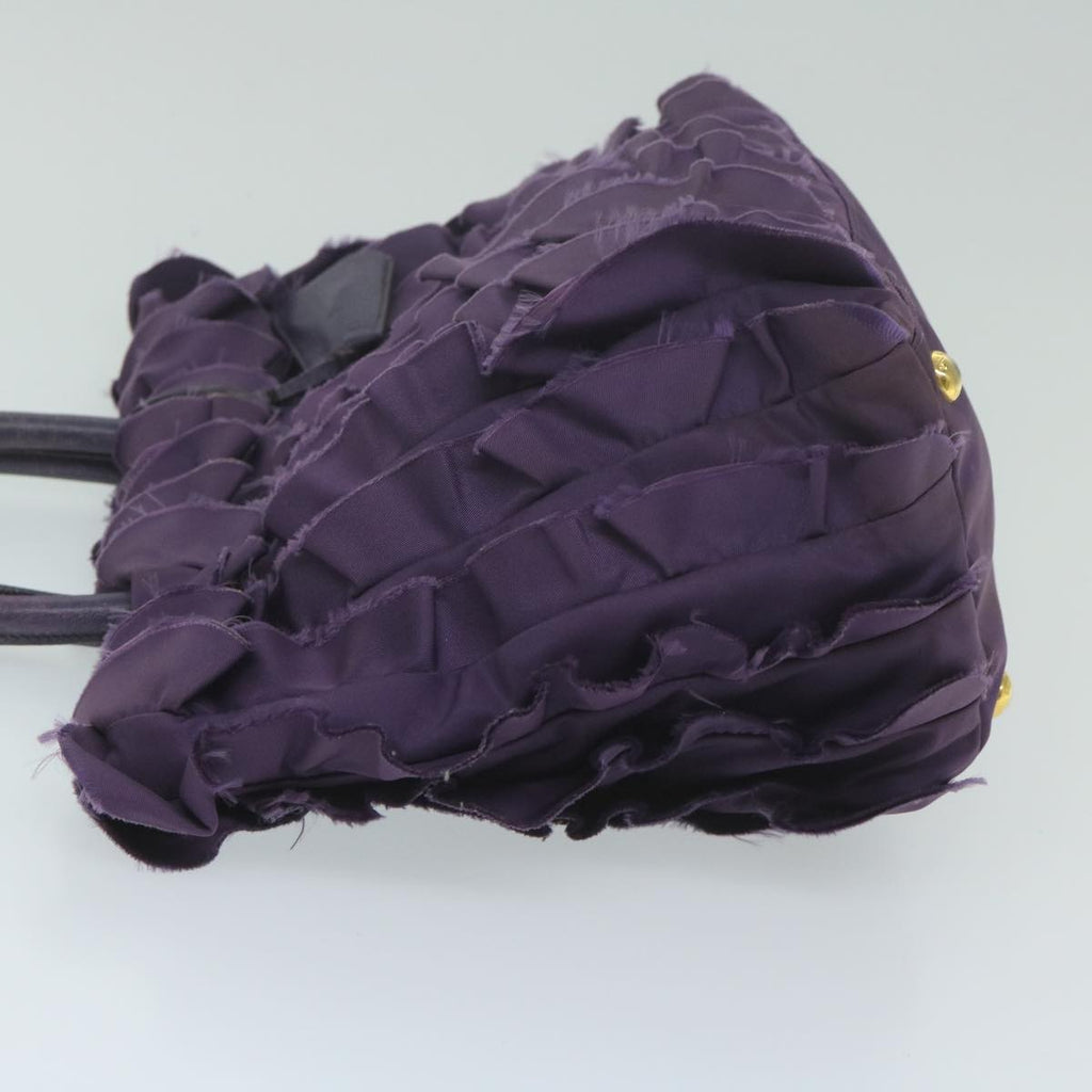 PRADA Hand Bag Nylon Purple  bs11378