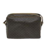 CELINE Macadam Canvas Shoulder Bag PVC Leather Brown  11391