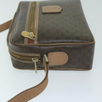 CELINE Macadam Canvas Shoulder Bag PVC Leather Brown  11391