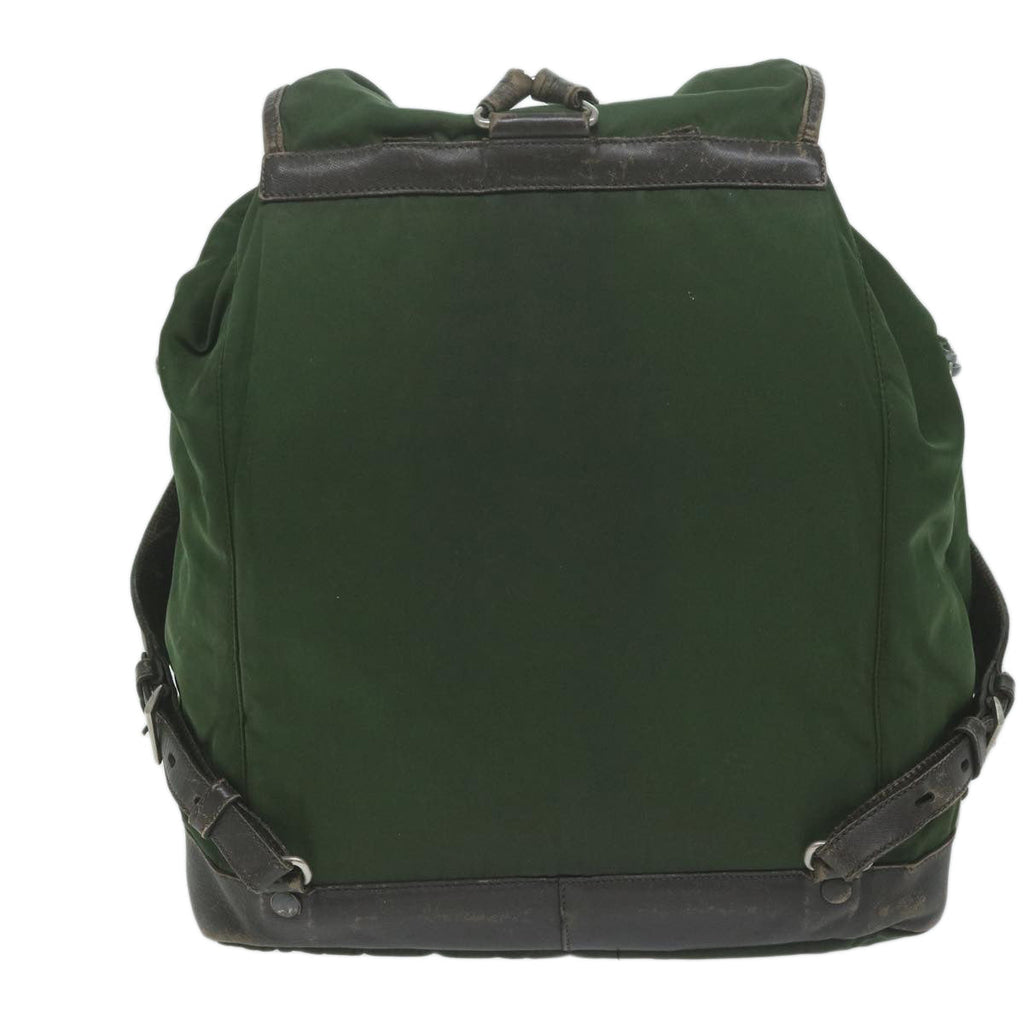 PRADA Backpack Nylon Green  bs11393