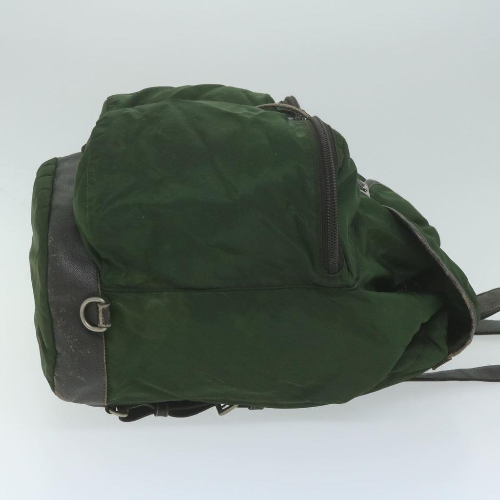 PRADA Backpack Nylon Green  bs11393