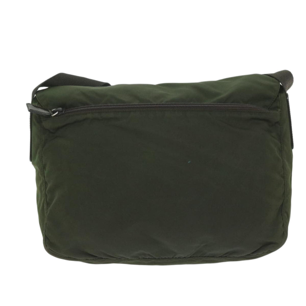 PRADA Shoulder Bag Nylon Green  bs11395