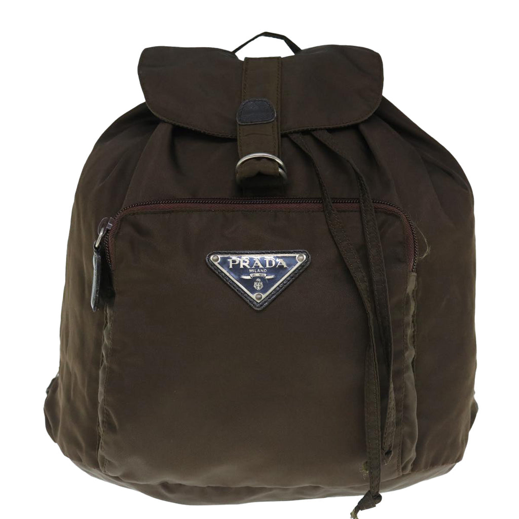 PRADA Backpack Nylon Brown  bs11396