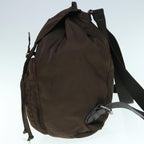 PRADA Backpack Nylon Brown  bs11396