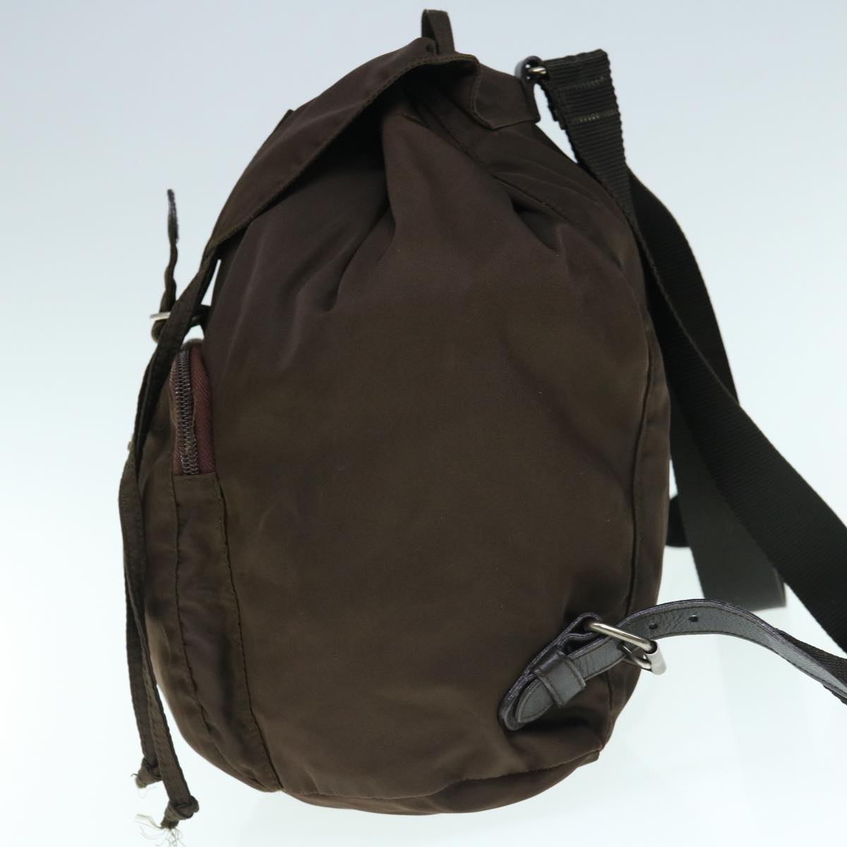 PRADA Backpack Nylon Brown  bs11396