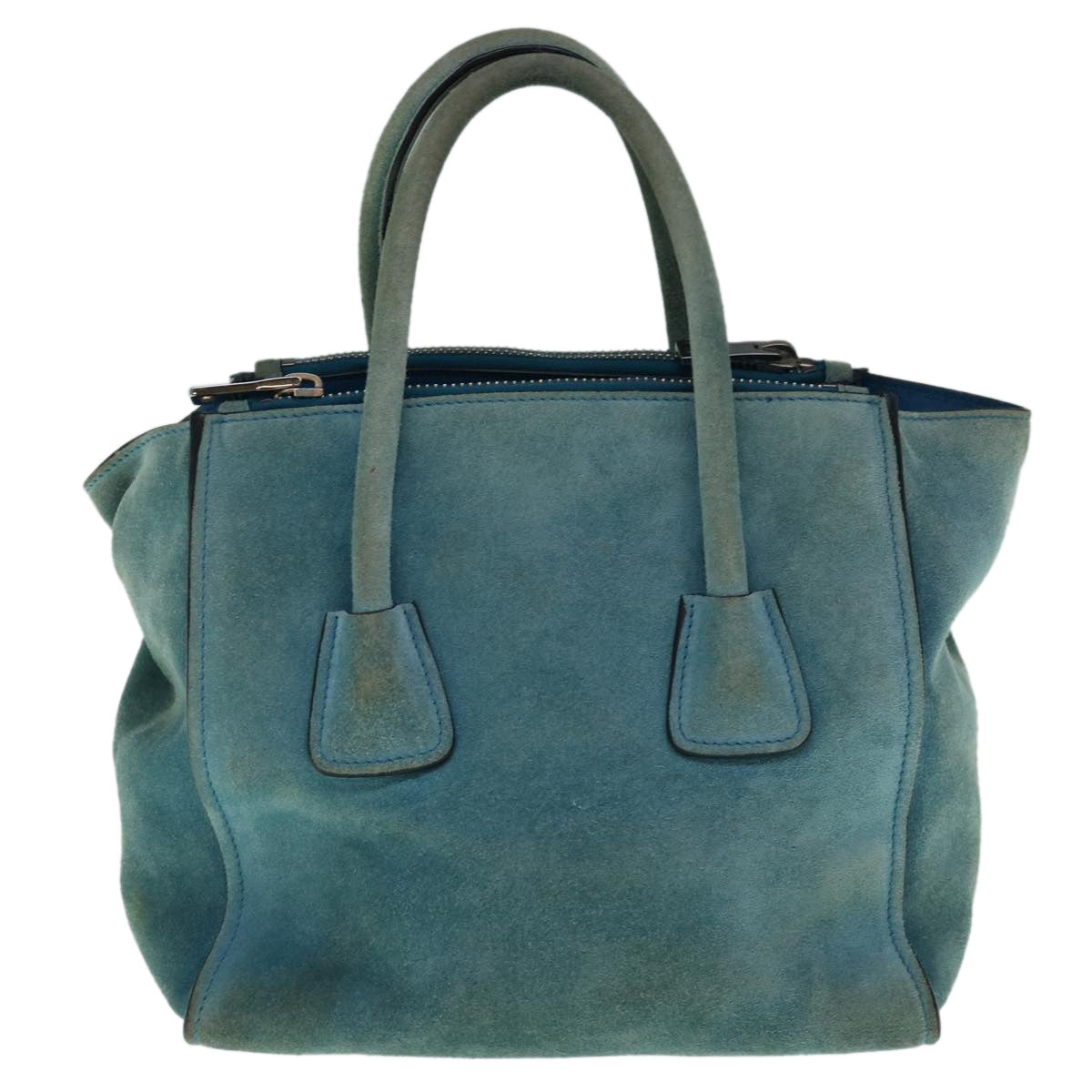 PRADA Hand Bag Suede Blue  bs11409