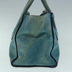 PRADA Hand Bag Suede Blue  bs11409