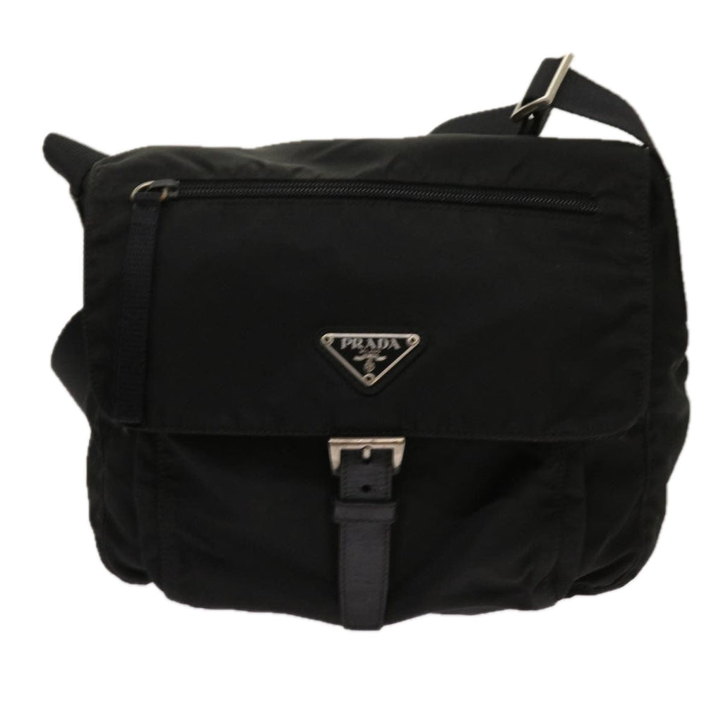 PRADA Shoulder Bag Nylon Black  bs11432