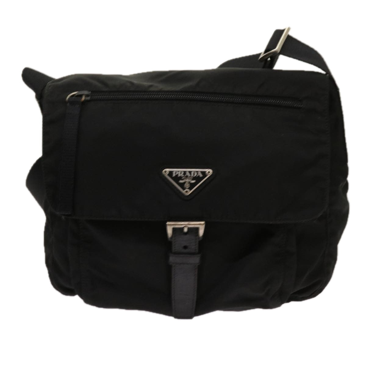 PRADA Shoulder Bag Nylon Black  bs11432