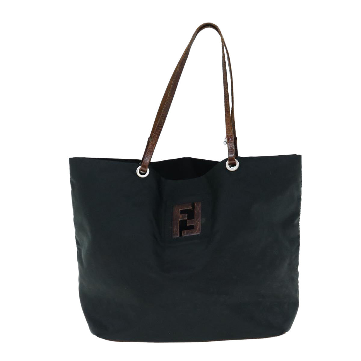 FENDI Tote Bag Nylon Blackbs11434
