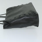 CELINE Tote Bag Leather Black  11451