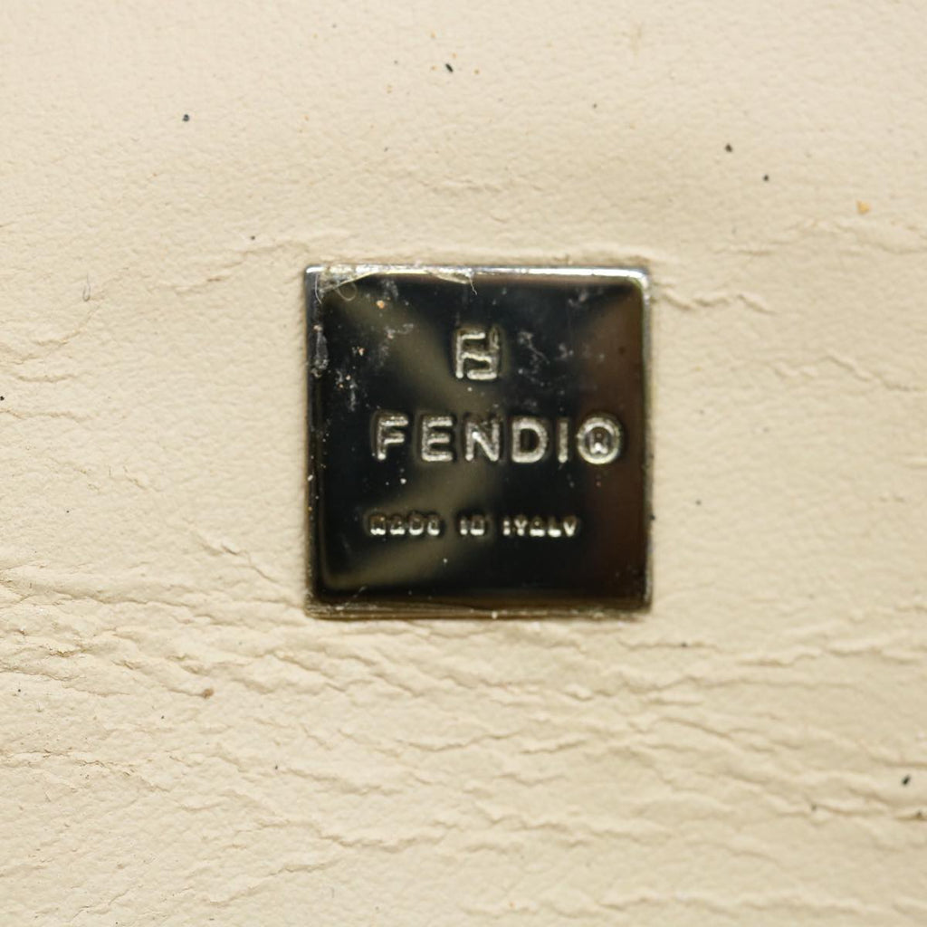 FENDI Zucca Canvas Vanity Pouch Brown Blackbs11466