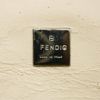 FENDI Zucca Canvas Vanity Pouch Brown Blackbs11466