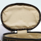FENDI Zucca Canvas Vanity Pouch Brown Blackbs11466