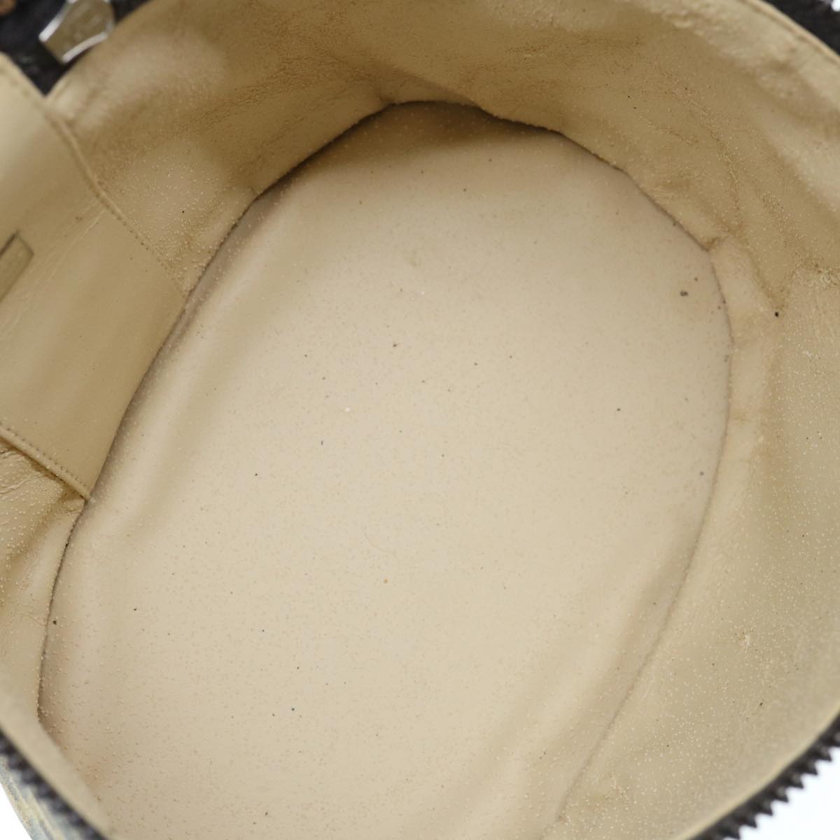 FENDI Zucca Canvas Vanity Pouch Brown Blackbs11466