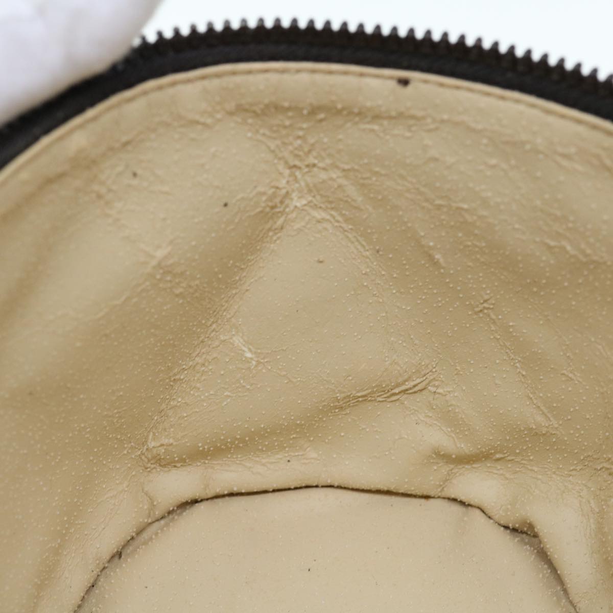 FENDI Zucca Canvas Vanity Pouch Brown Blackbs11466