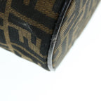 FENDI Zucca Canvas Vanity Pouch Brown Blackbs11466